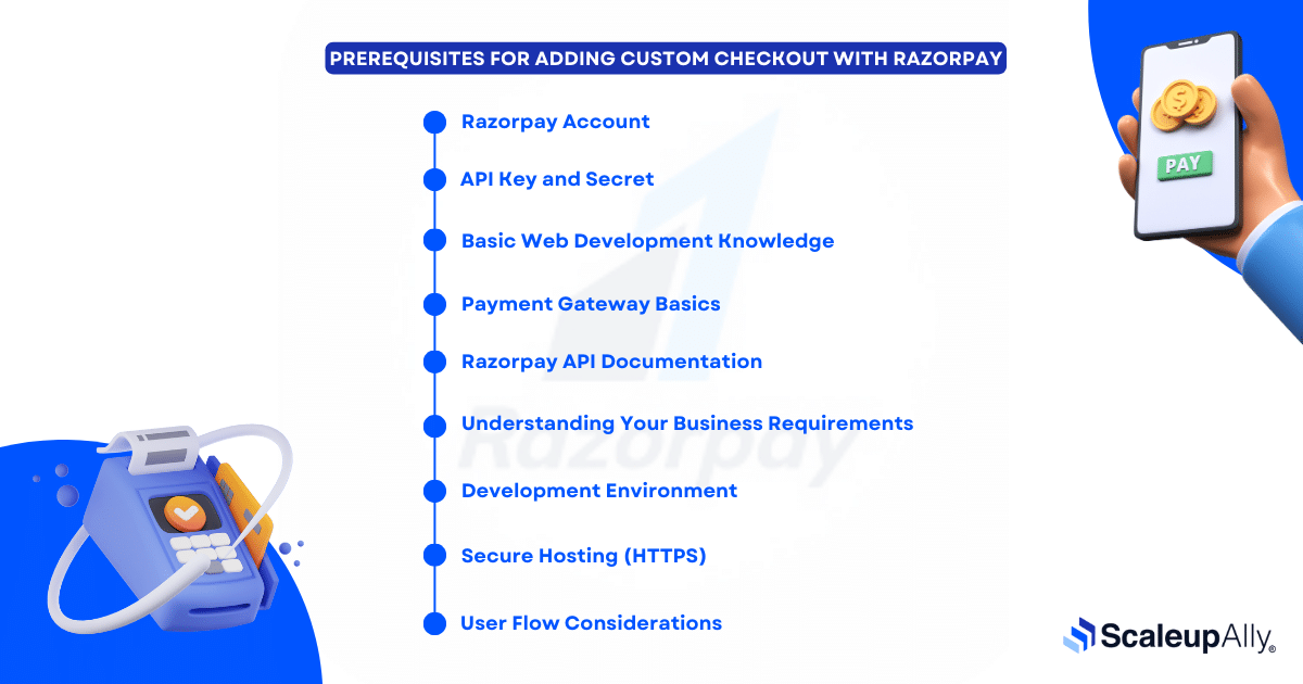 Prerequisites for Adding Custom Checkout with Razorpay